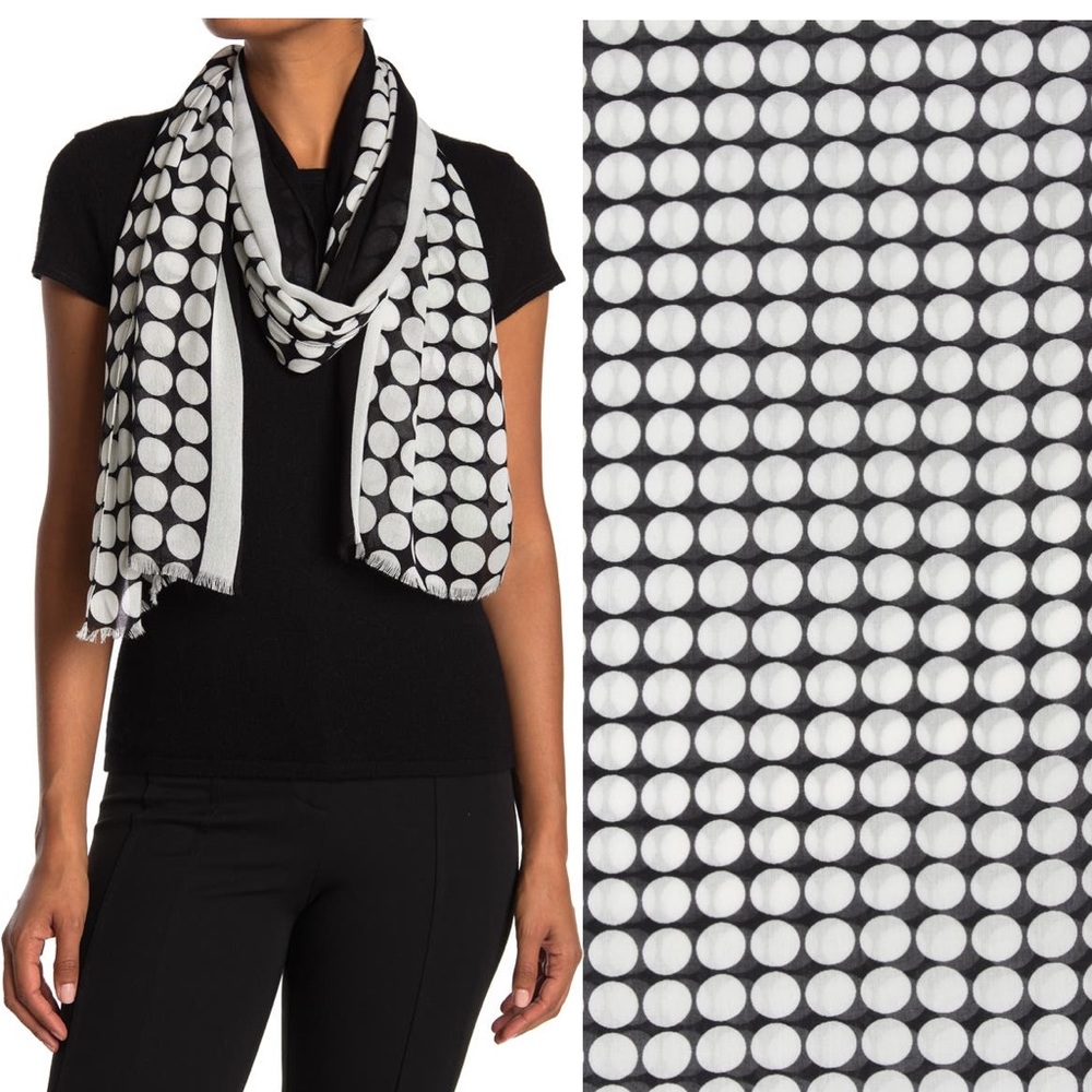 Kate Spade ♠️ dance floor dot scarf